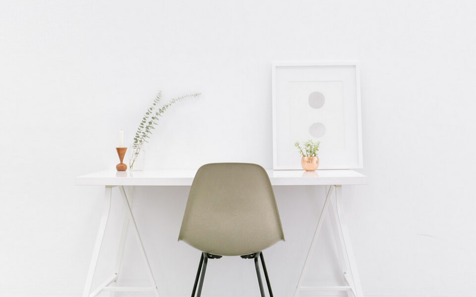chair and table